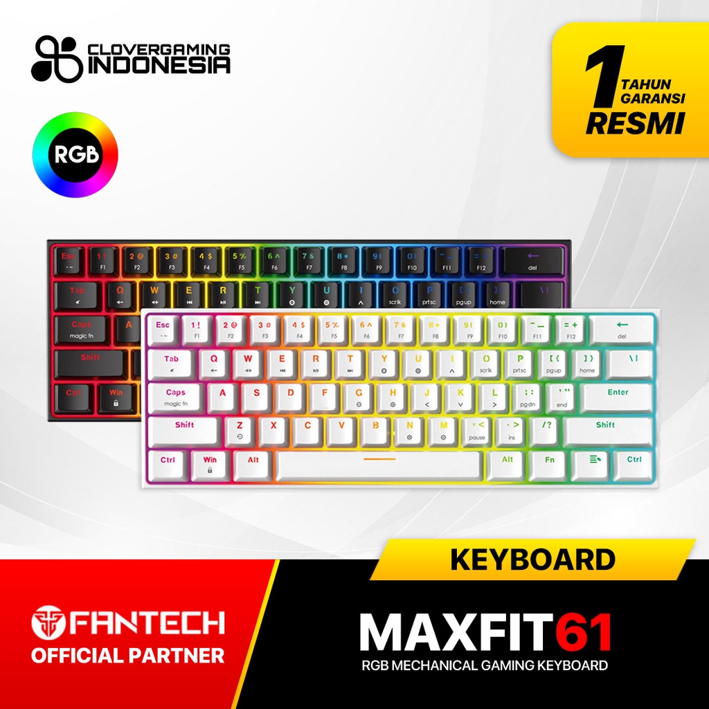 Fantech MAXFIT61 RGB 60% - MAXFIT 61 Mechanical Gaming Keyboard