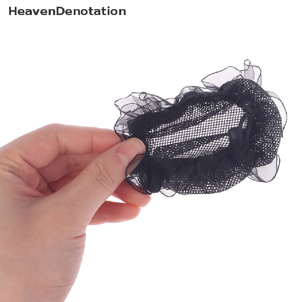 [HeavenDenotation] 1pc Jaring Rambut Penutup Sanggul Wanita Hair Net Balet Dance Skag Crochet Hiasan Kepala HDV