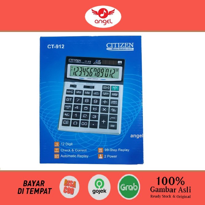 

Terlaris ✨ -Kalkulator Citizen CT-912 12 Digit / Calculator CT 912- 2.2.23