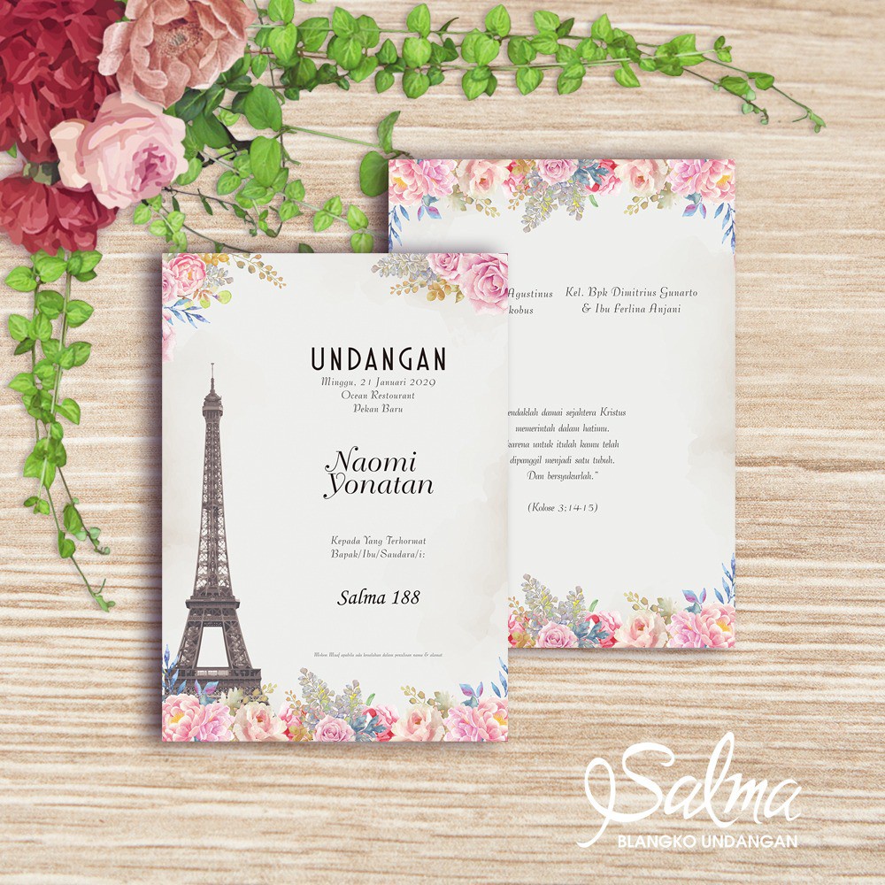 SALMA 188 Blanko Undangan | Blangko Undangan | Undangan