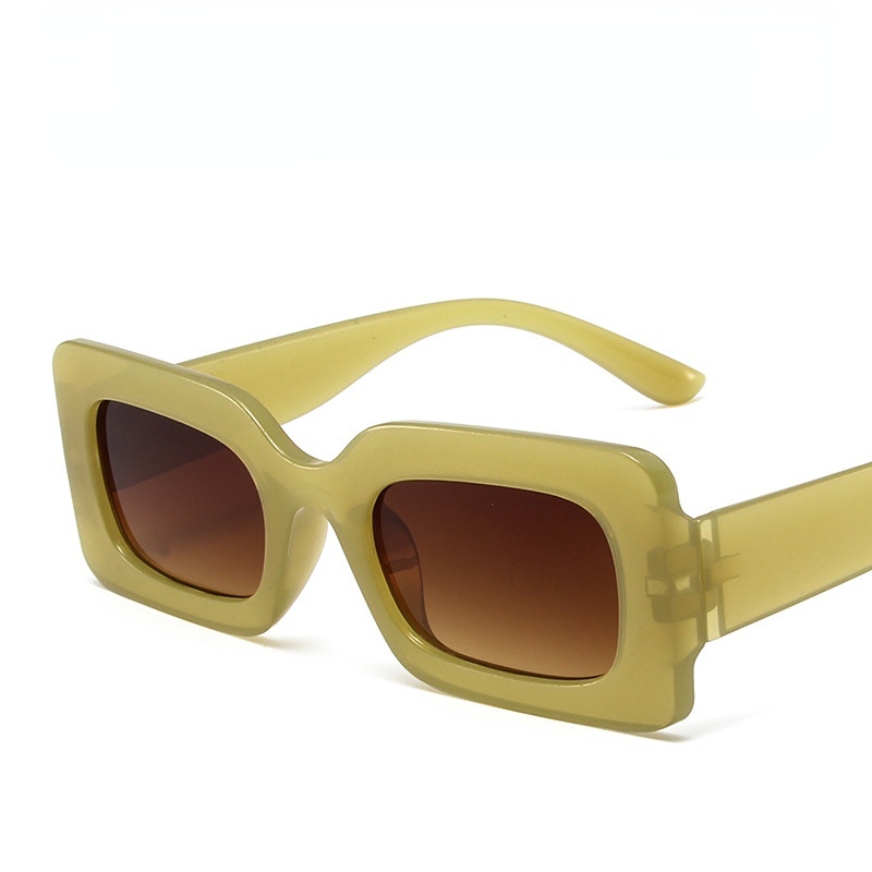 Kacamata Hitam Frame Persegi Kacamata Hitam Fashion Shades Untuk Wanita Pria
