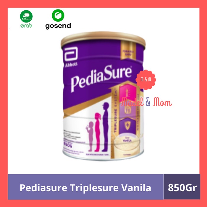 

[ COD ] Pediasure Triplesure Vanila / Madu 850gr Gojek Grab Only - Vanila, Susu Saja