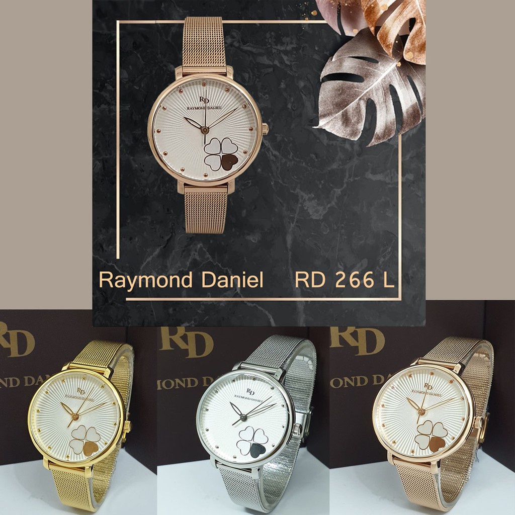 Raymond Daniel RD 266 Jam Tangan Wanita Original All Stainless Steel Dia 3,4 Cm