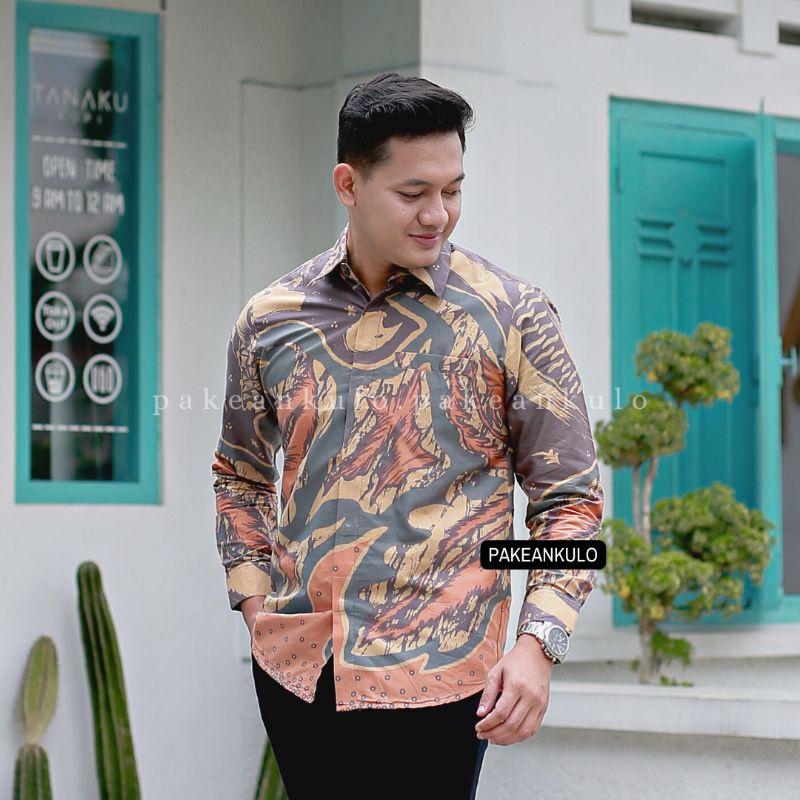 Batik Premium Pria Slimfit || Motif Abista