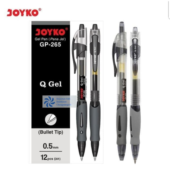 

Terlaris ✨ -Pulpen Gel Pen Klik JOYKO GP-265 Q GEL (Hitam) 0.5 mm RJT- 2.2.23
