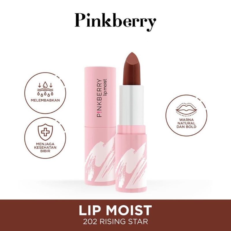 Lipstick Lipstik Pinkberry Lip Moist Lip Matte Lip Gloss Tahan lama Melembabkan