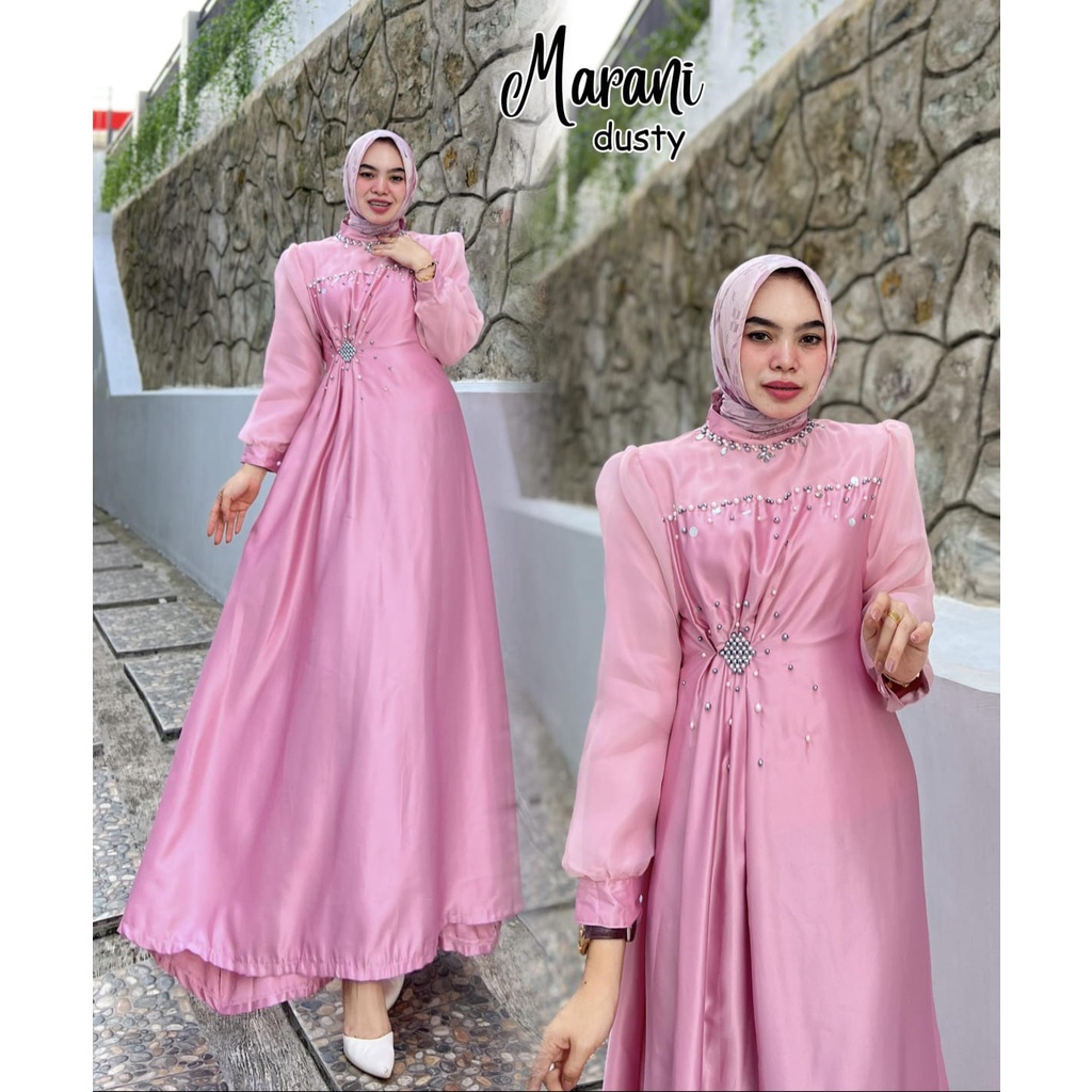 GAMIS PESTA KONDANGAN MARANI DRESS BRIDESMAID MURAH MEWAH