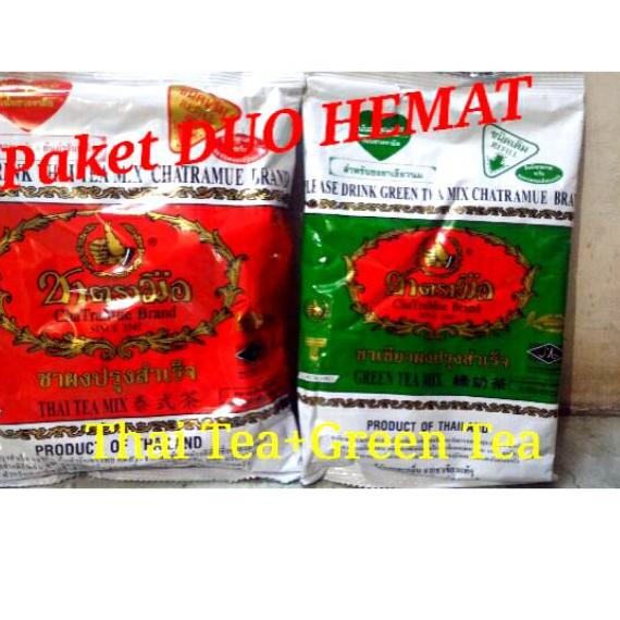 

☈ Paket Duo Hemat Thai Tea dan Green Tea ➺