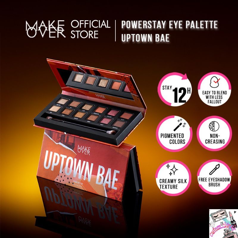 ☃️Cutezz_Ching1☃️Make Over Powerstay Eyeshadow Pallette