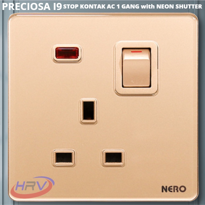 PRECIOSA I91311VD-Gold Stop Kontak AC NERO