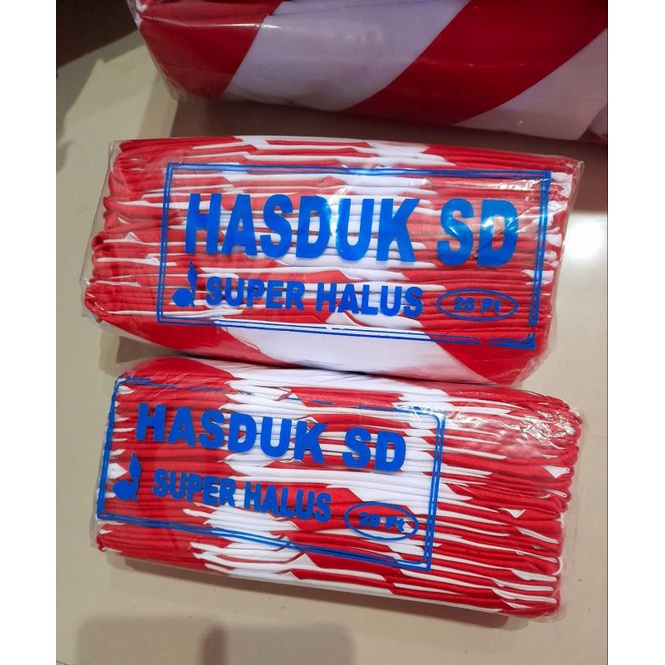 (isi 20 pcs/1kodi) hasduk sd ukuran 90cm / kacu pramuka sd (isi 20)