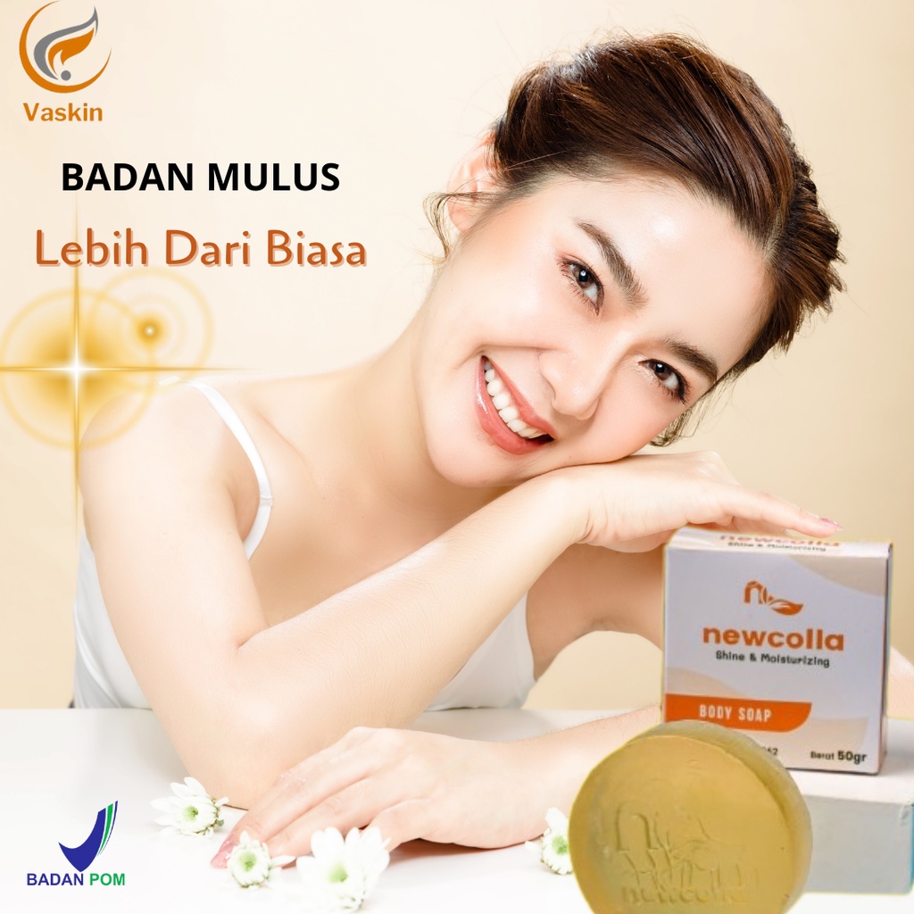Sabun Newcolla Sabun Kolagen  Pemutih Pencerah Badan Anti Bakteri