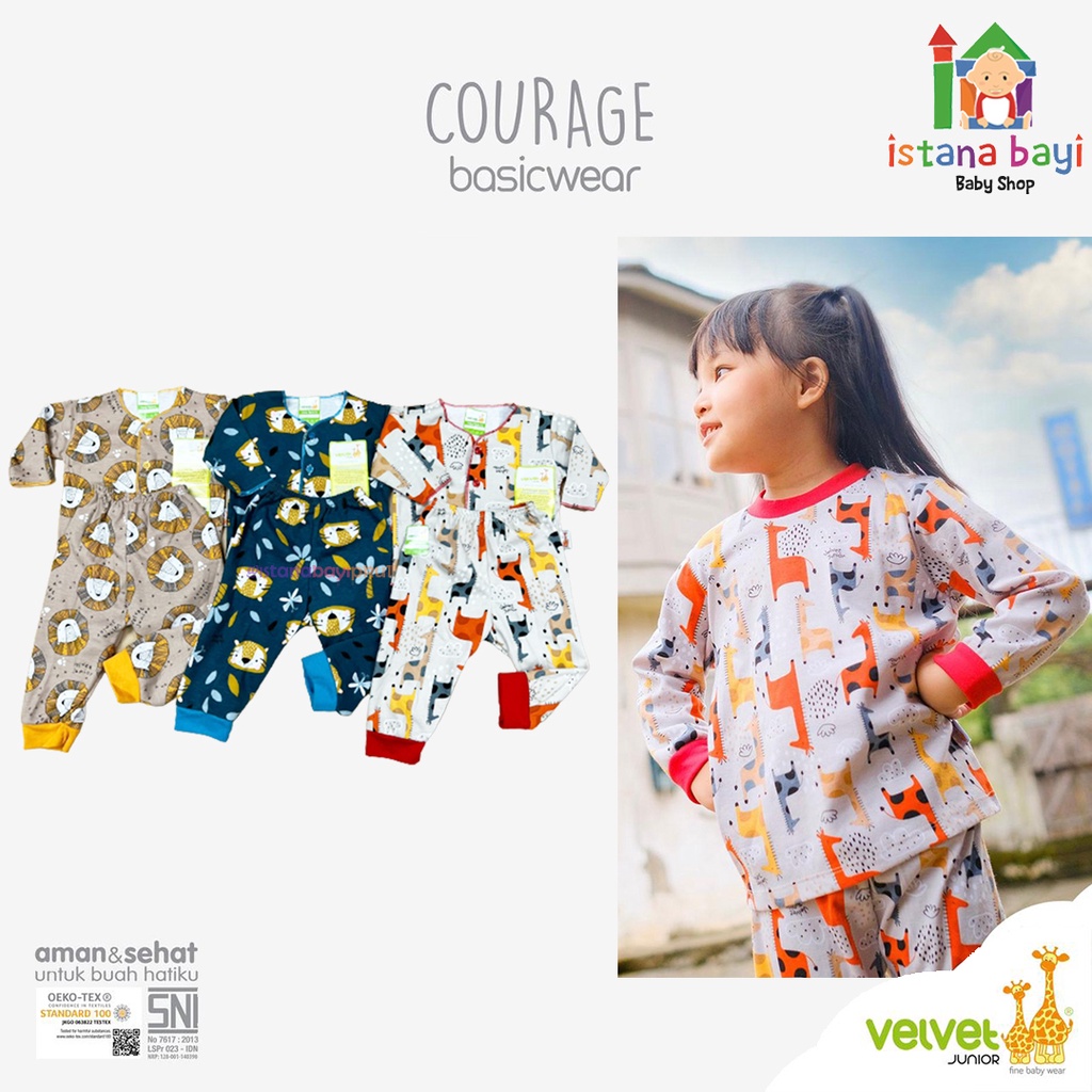 Velvet junior GREAT ADVENTURE/STAR GAZER/SPRING BLOSSOM Setelan Baju Panjang celana kc Tengah NB - Velvet Piyama Bayi/Piyama-VELVET MOTIF PARADE OF JOY &amp; MIX BOY GIRL