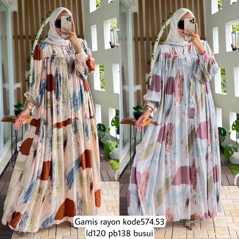gamis rayon kode 574.53 by alvaro collection