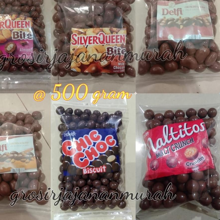 

♜ SIAP KIRIM SILVER QUEEN BITES ALMOND/ MEDE 500 GR COKLAT DELFI CHIC CHOC MALTITOS PARCEL COKELAT LEBARAN ➲