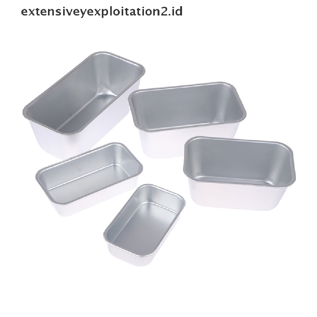{NEW} 1pc Cetakan Kotak Persegi Alat Baking Aluminium Alloy Anti Lengket Roti Cake Toast Pan.