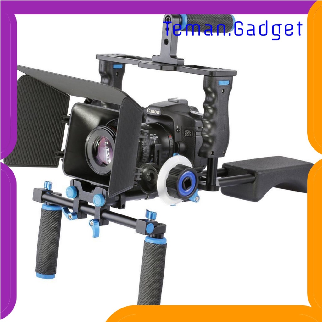 TG - KMR Rig Kamera DSLR 5 in 1 Stabilizer + Shoulder Support + Follow Focus - D221