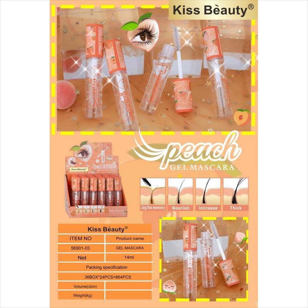 KISS BEAUTY PEACH / UNICORN GEL MASCARA 14ML