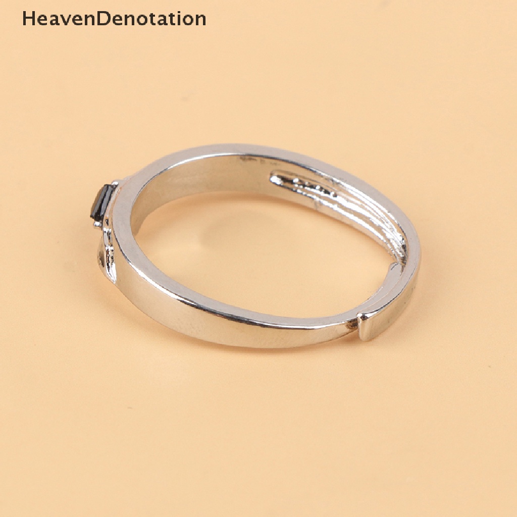 [HeavenDenotation] Cincin Pasangan Setan Malaikat Desain Fashion Cincin Kreativitas Untuk Hadiah Perhiasan Pecinta HDV