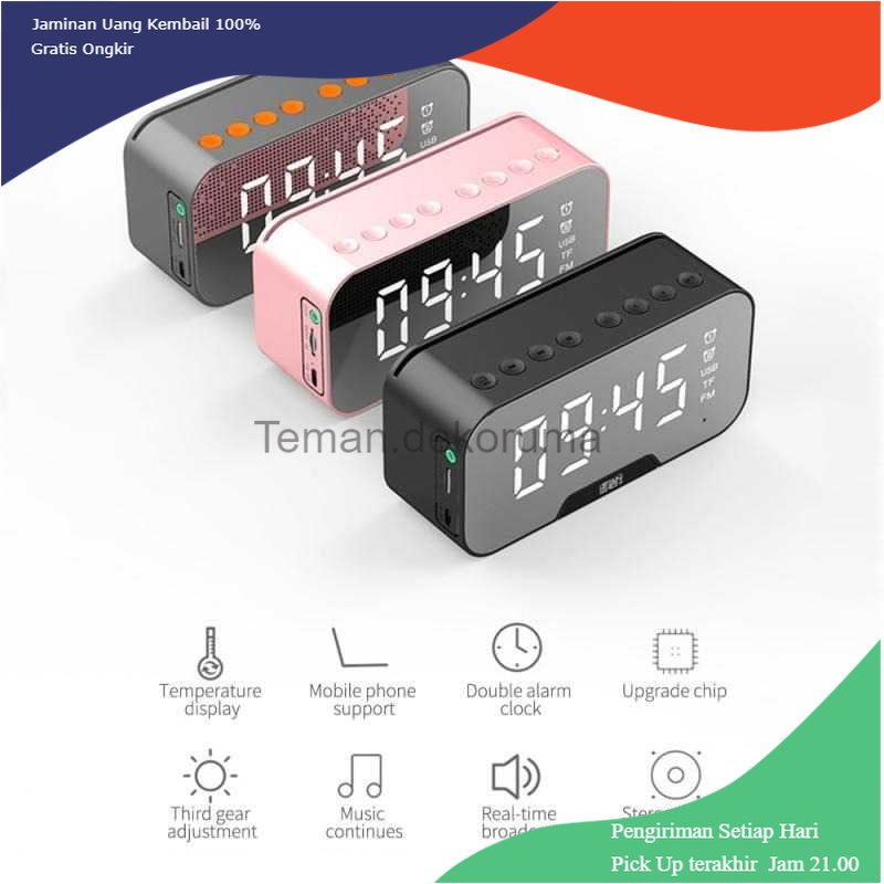 TD - DEK Bannixing Jam Alarm Clock with Bluetooth Active Speaker TF AUX FM - G10