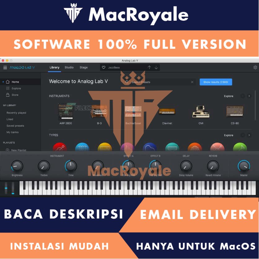 [MacOS] Arturia Analog Lab Full Version Lifetime Full Garansi
