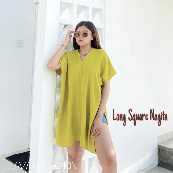 LONG SQUARE NAGITA | CRINKLE AIRFLOW