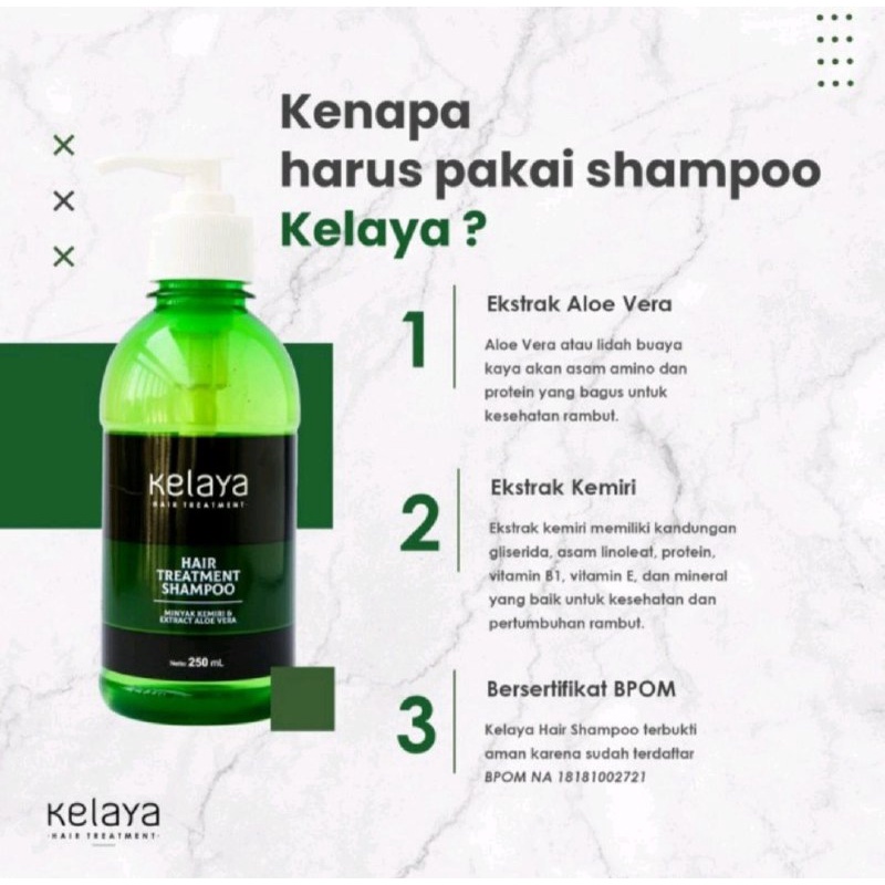 SHAMPOO PENUMBUH RAMBUT KALAYA HAIR TREATMENT SAMPO KELAYA KEMIRI ALOE