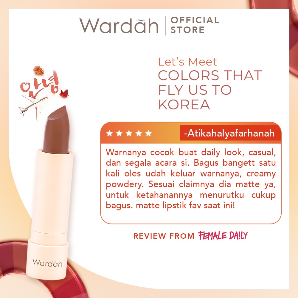 Wardah Colorfit Ultralight Matte Lipstick Korean Edition