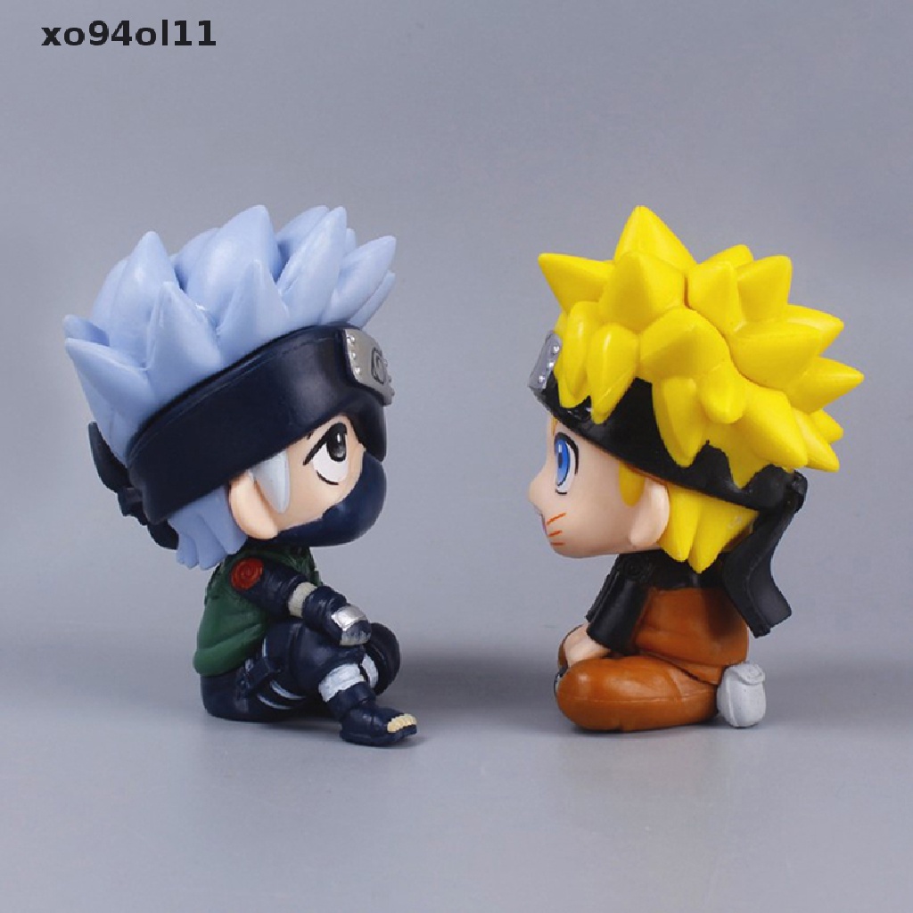 Xo Anime Naruto Figure Uzumaki Naruto Kakashi Uchiha PVC Model Hadiah Tinggi 10cm OL