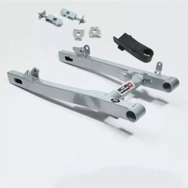 SWING ARM KAZE R SILVER STANDARD + KARET + SETELAN RANTAI TEBAL MERK MSJ