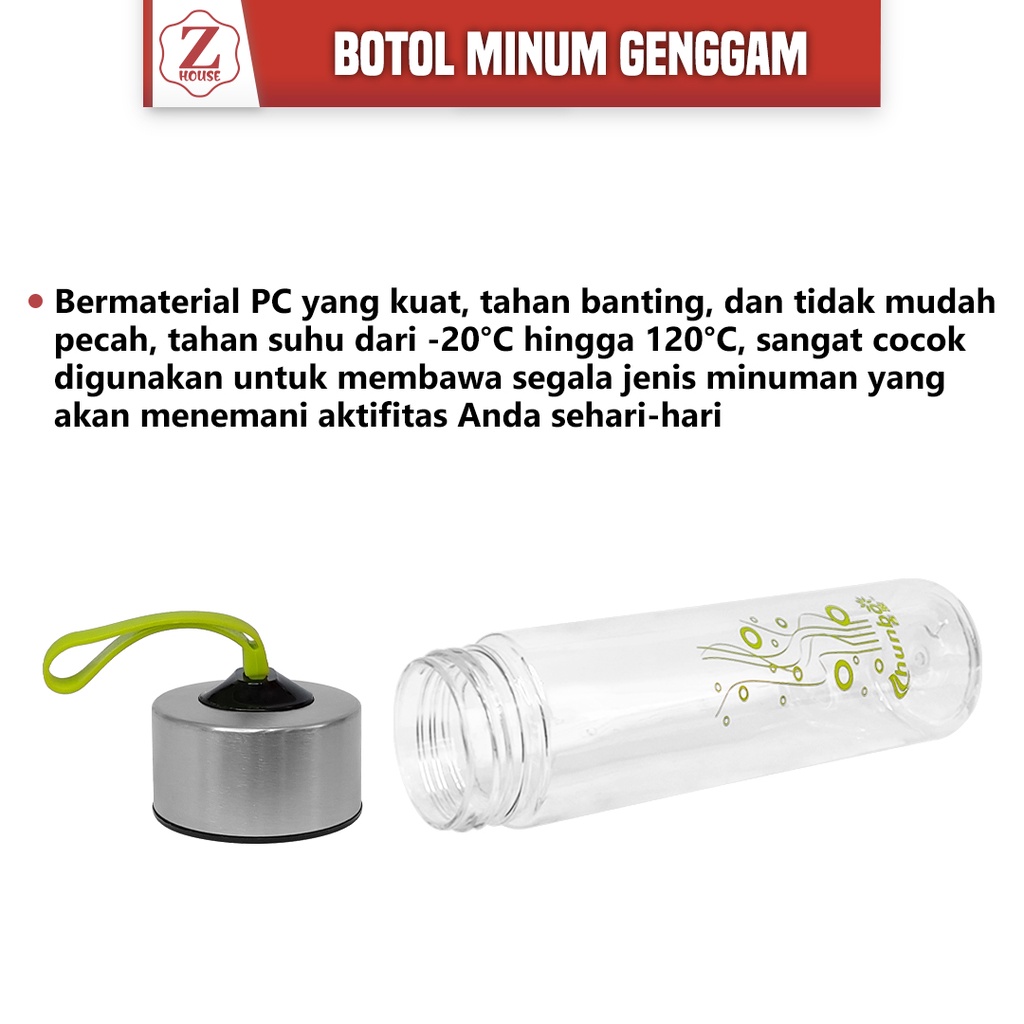 Botol Minum Anak Sekolah 350ml Anti Tumpah Drink Bottle BPA FREE Bahan Plastic Botol Minum Aesthetic Clear Water Bottle Bening Estetik Berkualitas Cantik Premium Botol Plastik Kantor Sekolah Tumblr