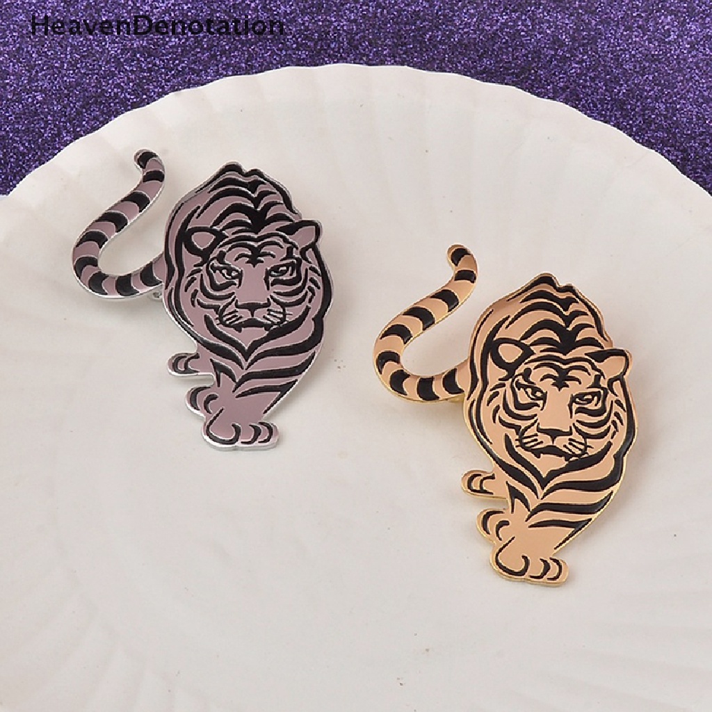 [HeavenDenotation] Fashion Harimau Bros Vintage Dekorasi Pernikahan Logam Bros Syal Sweater Jas Pin Up Gesper Femininos Bros Pasangan Kerah Perhiasan Pin HDV