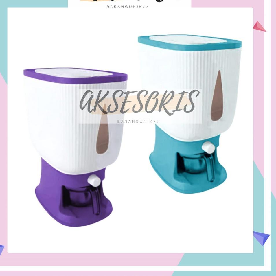 Fast Sale DISPENSER BERAS 12L / TEMPAT PENIMPANAN BERAS 12L / DISPENSER KACANG-KACANGAN