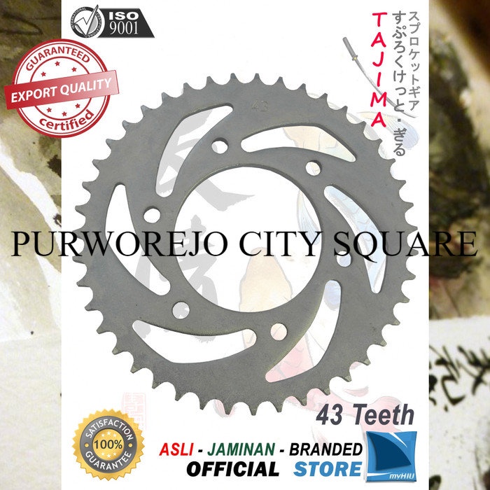 Spesial Gir Belakang / Gear Belakang 428-43T Yamaha Vixion, Vixion New TAJIMA