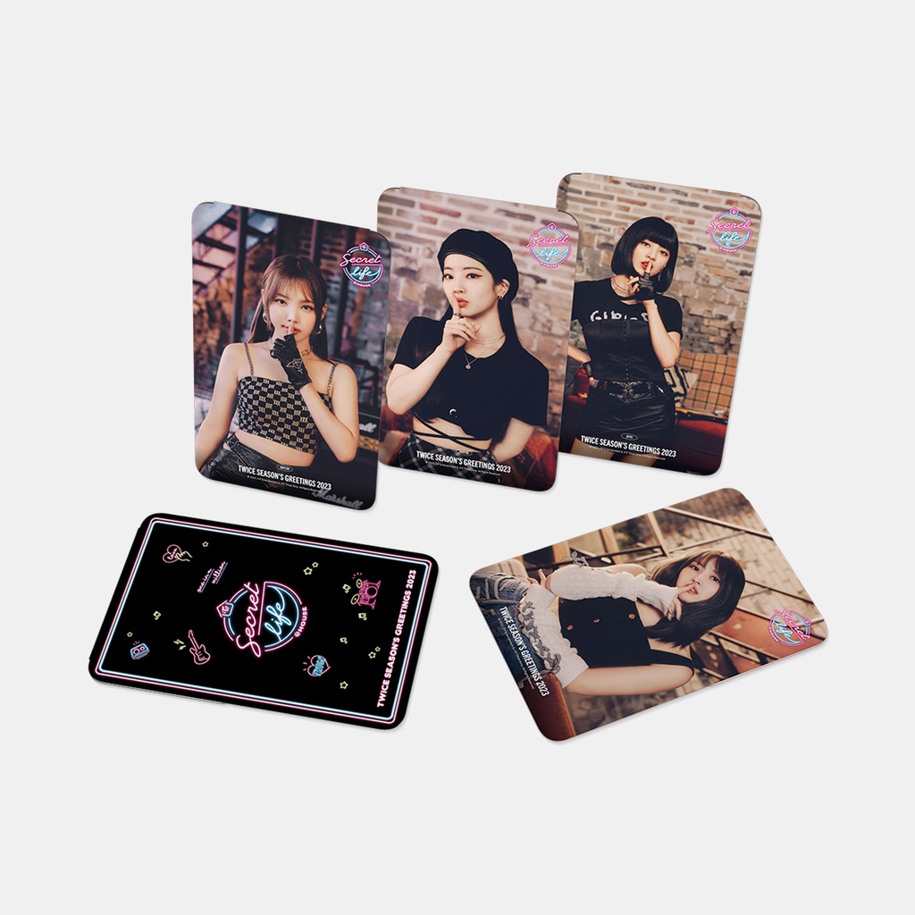 9pcs / set TWICE Japan Mini Album SECRET LIFE Photocards 2023 Season's Greeting Lomo Cards MOMO JIHYO DAHYUN TZUYU NAYEON Kpop Postcards