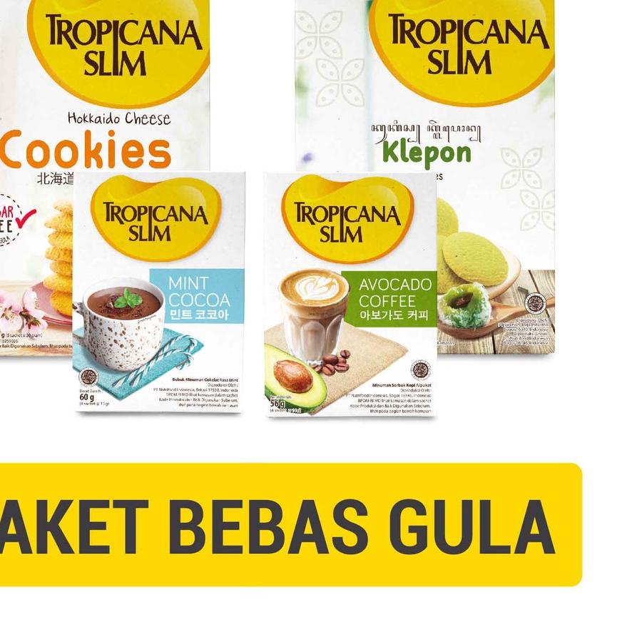 

➳ Paket Snack dan Kopi Tropicana Slim - Snack Bebas Gula ℮