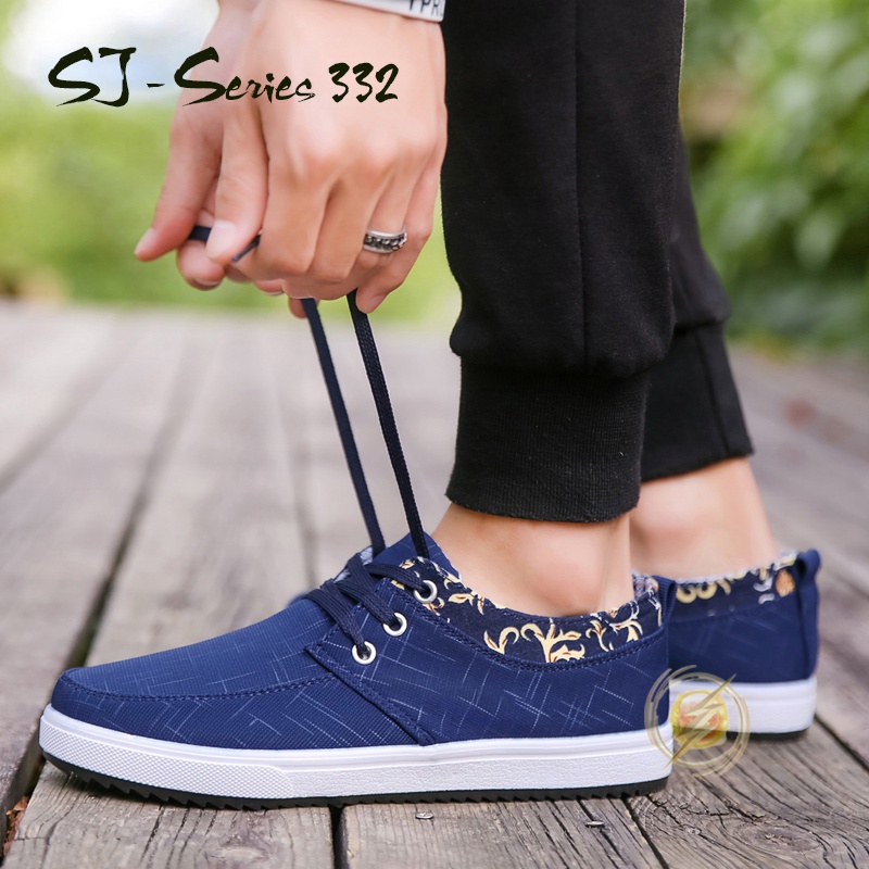 [OOS] Sepatu Sneakers / Slip On Pria Casual Pria Nyaman dan Santai Buat Hangout Kualitas Import Premium -332