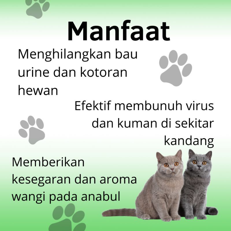 Refill 500ml Pet Odor Remover penghilang bau kotoran hewan bau Pesing anabul pasir kucing kandang kucing Litter box