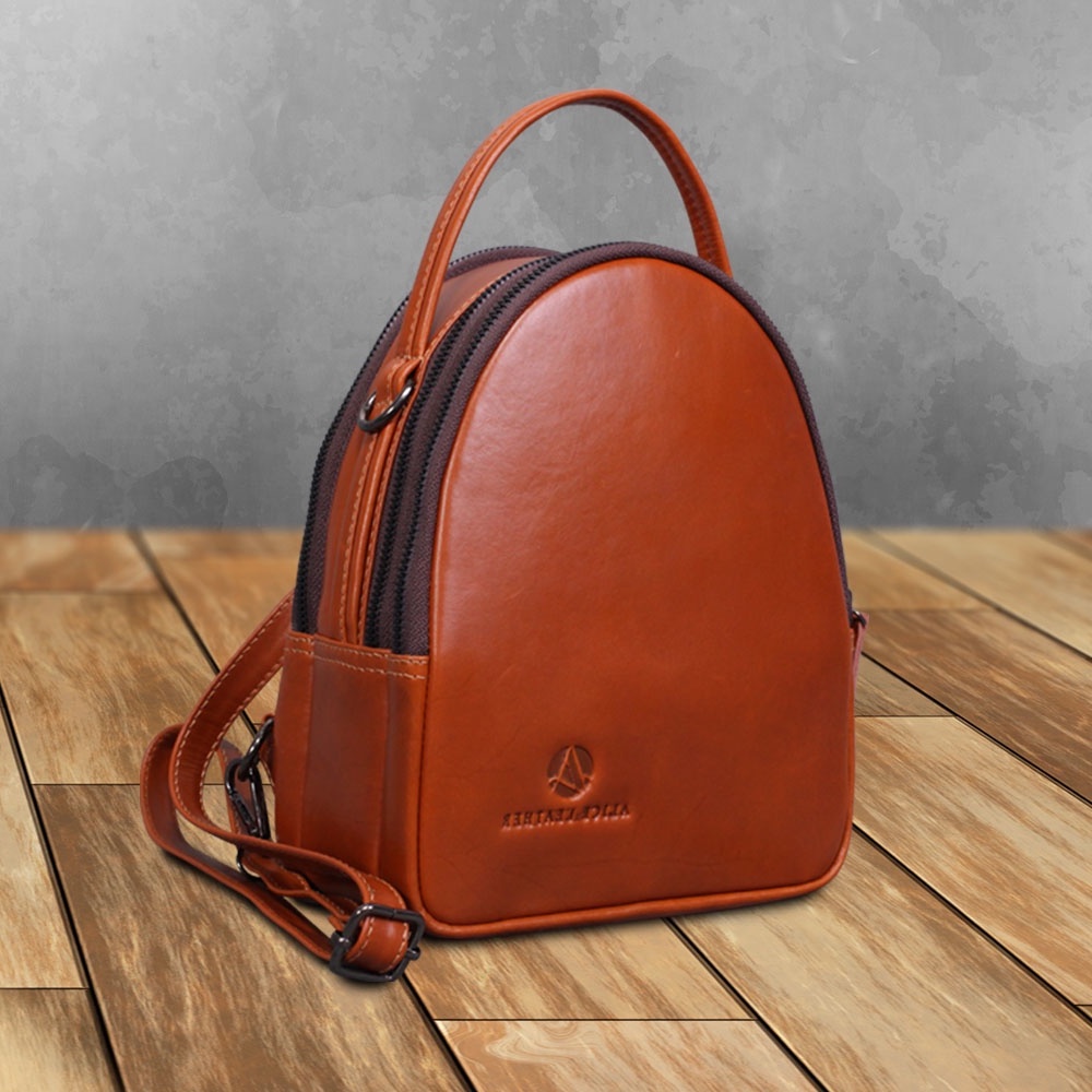 Tas Ransel Kulit Asli Original Multifungsi Tas Kulit AR01 ERICA BAG PACK STYLISH ALICE LEATHER  BISA COD