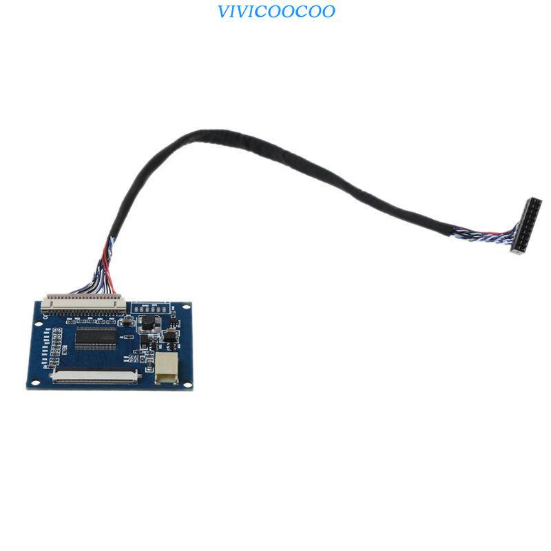 Vivi 1Set Standar 20Pin 1-ch LVDS Input Ke 50Pin TTL Port Output Driver Controller Board Dengan Kabel