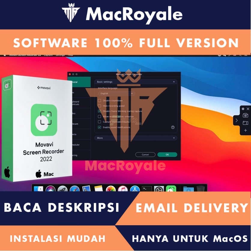 [MacOS] Movavi Screen Recorder Full Version Lifetime Full Garansi