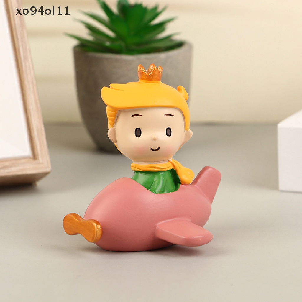 Xo 1Pc Pangeran Kecil Yang Lucu Desktop Dekorasi Rumah Ornamen Kerajinan Resin Mobil Modern OL