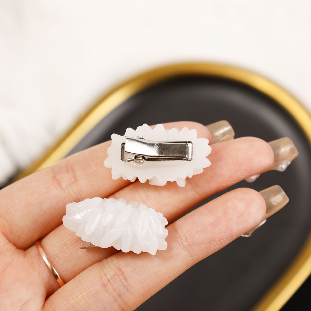 [Harga Grosir] [Feature] Simulation Food Fun Hair Clip / Girls Cute Little Comb Hairpin Hairpin / Funny Simulation Cute Rice Grain Hair Pins / Hairgrips / Holder / Hair Accessories