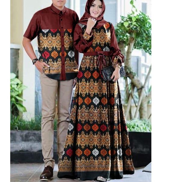 12.12 MALL Jada Couple Batik Muslim | Baju Pasangan Muslim Gamis Busui Friendly Kemeja Batik ?
