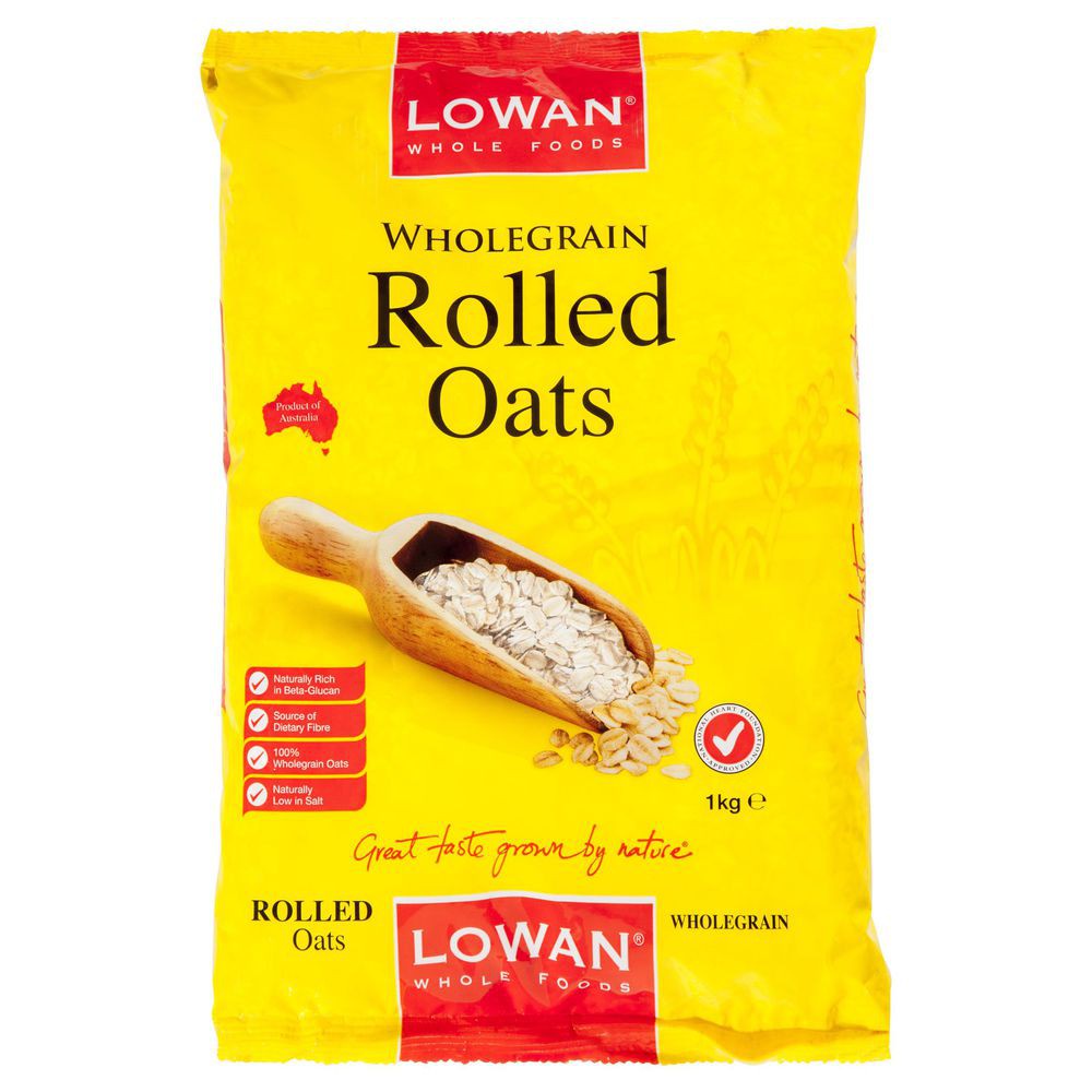 

✨NEW✨ -Lowan Wholegrain Rolled Oats 1 kg | Sarapan Sereal Oat Havermout- 1.1.23