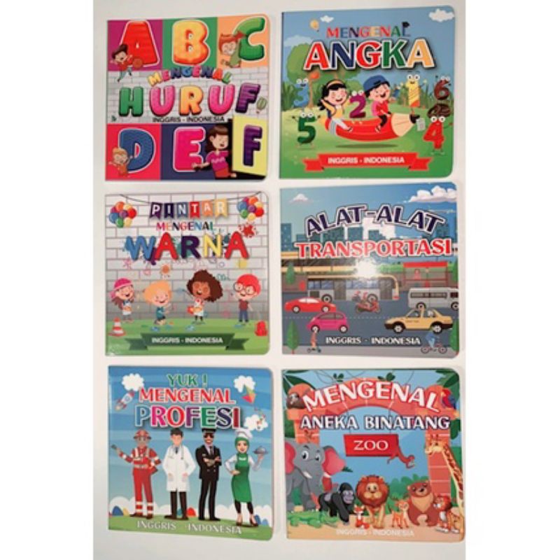 

BUKU ANAK BOARDBOOK/ BELAJAR HURUF ANGKA/ BUKU PENGETAHUAN BALITA