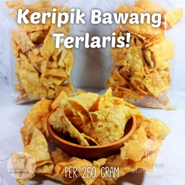 

Terlaris ✨ -KERIPIK / KRIPIK / BAWANG SPESIAL / CAMILAN KILOAN 500 GR2.2.23