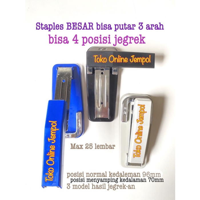 

Best Seller Stapler Besar Putar 3 Arah Rotating Rotary Staples 0414 Deli Atk1449Dl