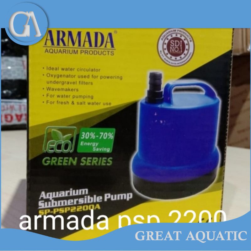 armada psp 2200 power head pompa celup air aquarium kolam