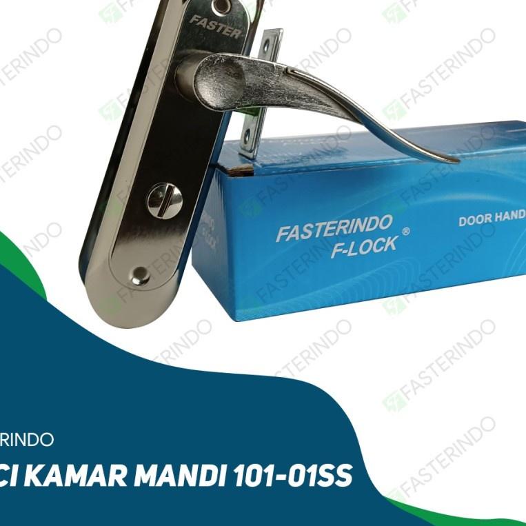 ✩ KUNCI PINTU KAMAR MANDI GAGANG PINTU SET/Kunci Kamar Mandi Model Handle Chrome/ GAGANG KUNCI PINTU